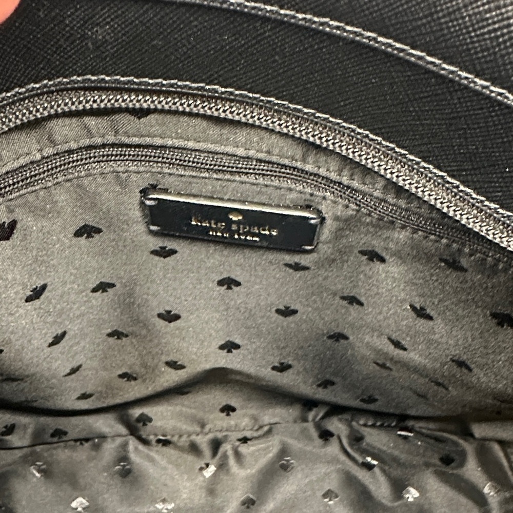 Kate Spade Black Leather Tote - Picture 7 of 8